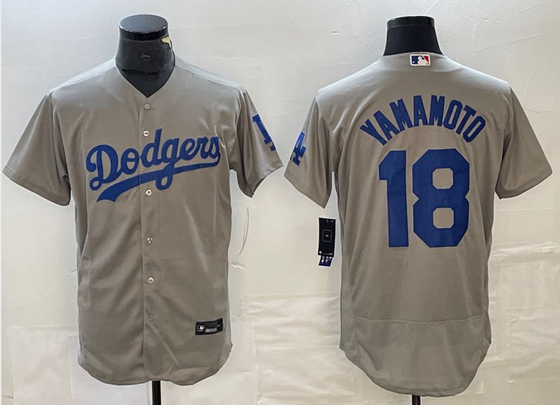 다저스 야구 저지 로스앤젤레스 다저스 NO. 18 야마모토 유신 야마모토 저지 게임 슈트 남성용
