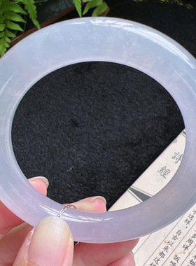 圆条53圈口缅甸天然A货老坑种翡翠手镯玉镯子平洲翡翠手镯精选098