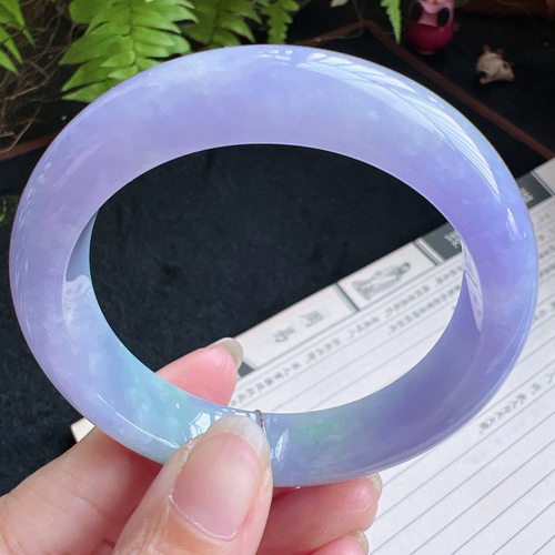 54圈口缅甸天然A货老坑种翡翠手镯玉镯子平洲直供001D0208