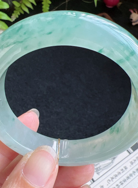 正圈53圈口缅甸天然A货老坑种翡翠手镯玉镯子平洲直供099D0128