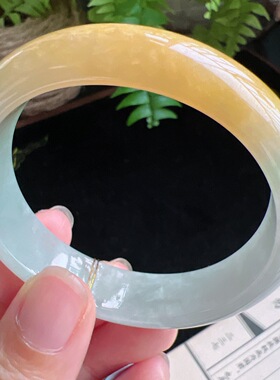 贵妃52圈口缅甸天然A货老坑种玉镯平洲翡翠手镯精选编号071D0423