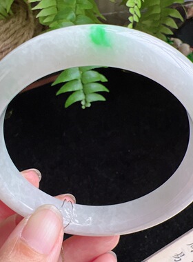 61圈口缅甸天然A货老坑种玉镯平洲翡翠手镯精选编号059D0422E