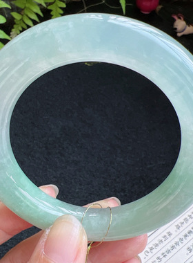 圆条57圈口缅甸天然A货老坑种翡翠手镯玉镯子平洲直供099D0128