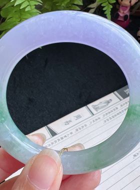 圆条53圈口缅甸天然A货老坑种翡翠手镯玉镯子平洲直供001D0208