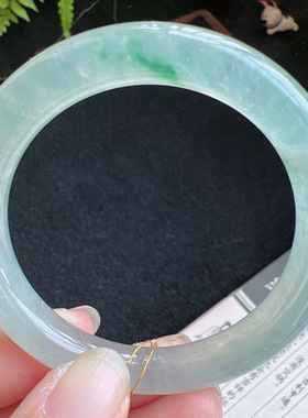 圆条50圈口缅甸天然A货老坑种翡翠手镯玉镯子平洲直供099D0128