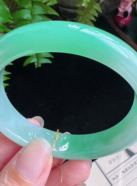 贵妃54圈口缅甸天然A货老种翡翠手镯玉镯子平洲直供编号077D0709E