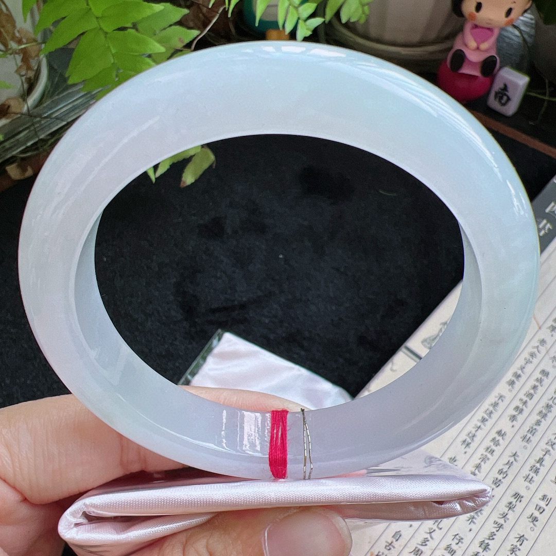 60圈口缅甸天然A货老坑种翡翠手镯玉镯子平洲翡翠手镯精选