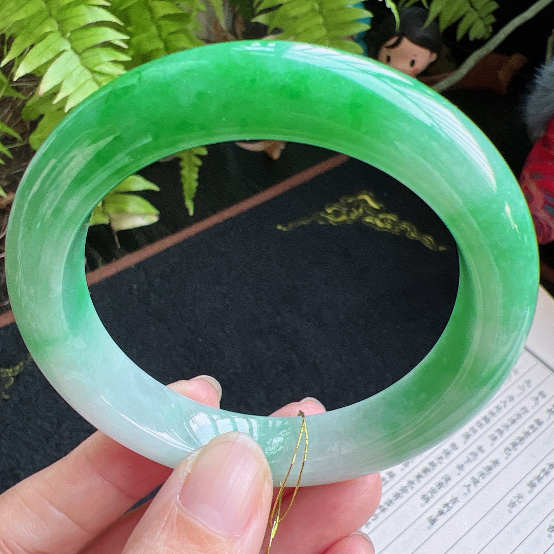 57圈口缅甸天然A货老坑种翡翠手镯玉镯子平洲翡翠手镯精选,珠宝/钻石/翡翠,手镯,淘宝优惠券,粉丝福利购,淘宝优惠卷