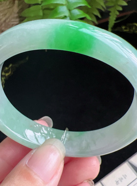 贵妃53圈口缅甸天然A货老坑种玉镯平洲翡翠手镯精选编号047D0331E