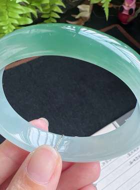 贵妃57圈口缅甸天然A货老坑种翡翠手镯玉镯子平洲翡翠手镯精选048