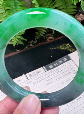 圆条56圈口缅甸天然A货老坑种平洲直供平洲翡翠手镯精选099D0303