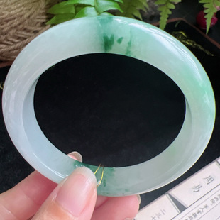 56圈口缅甸天然A货老坑种玉镯平洲翡翠手镯精选编号051D0326E