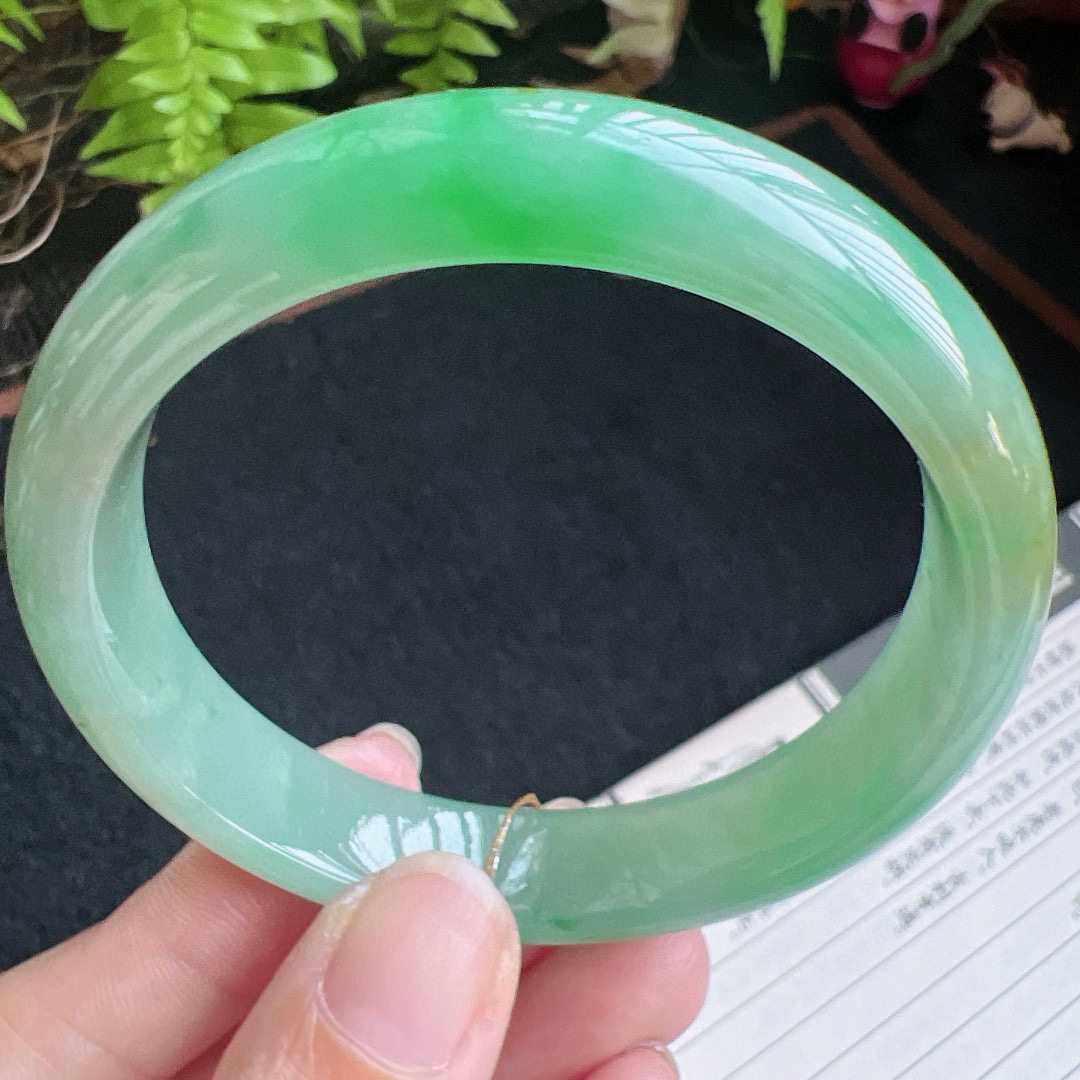 56圈口缅甸天然A货老坑种翡翠手镯玉镯子平洲翡翠手镯精选,珠宝/钻石/翡翠,手镯,淘宝优惠券,粉丝福利购,淘宝优惠卷