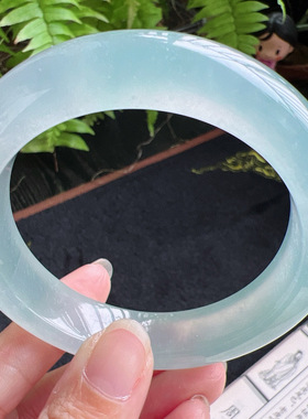 58圈口缅甸天然A货老坑种翡翠手镯玉镯子平洲直供077D0130E