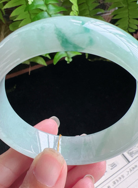 58圈口缅甸天然A货老坑种玉镯平洲翡翠手镯精选编号051D0320E