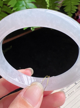 53圈口缅甸天然A货老坑种玉镯平洲翡翠手镯精选编号047D0310E