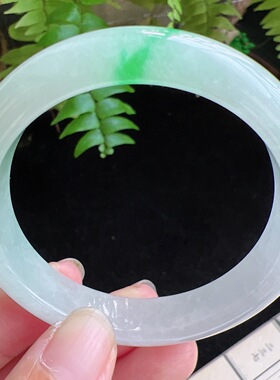 52圈口缅甸天然A货老坑种玉镯平洲翡翠手镯精选编号060D0418E