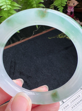 圆条53圈口缅甸天然A货老坑种翡翠手镯玉镯子平洲直供077D0130E