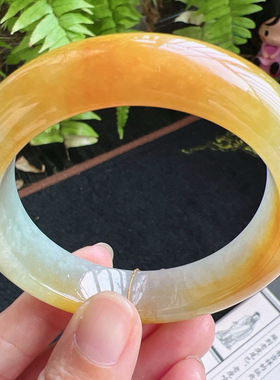 55圈口缅甸天然A货老坑种翡翠手镯玉镯子平洲直供046D0128