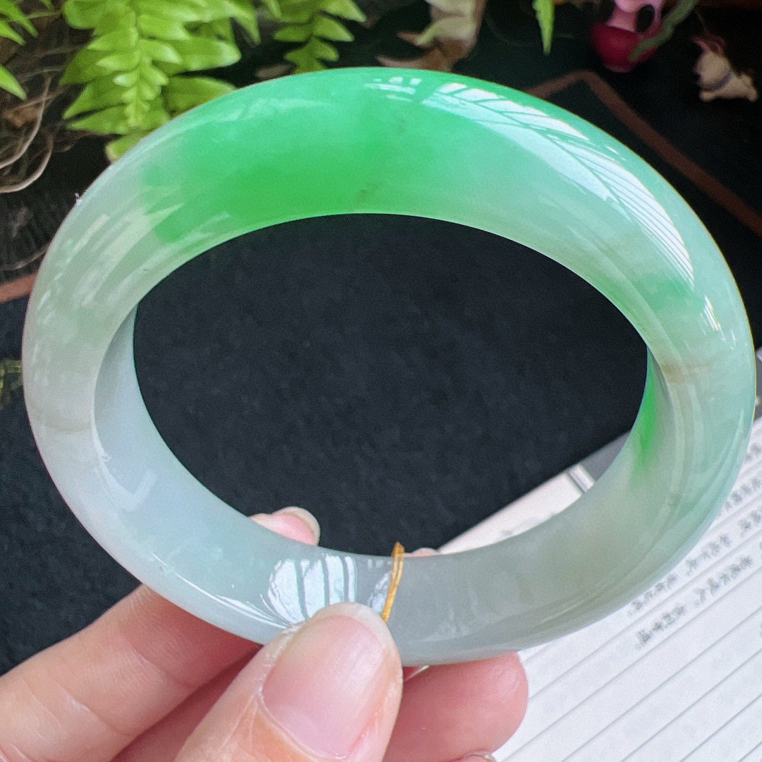 53圈口缅甸天然A货老坑种翡翠手镯玉镯子平洲翡翠手镯精选,珠宝/钻石/翡翠,手镯,淘宝优惠券,粉丝福利购,淘宝优惠卷