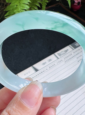 贵妃54圈口缅甸天然A货老坑种翡翠手镯玉镯子平洲直供001D0206