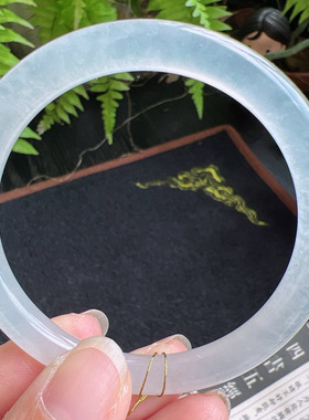 圆条53圈口缅甸天然A货老坑种翡翠手镯玉镯子平洲直供077D0128E