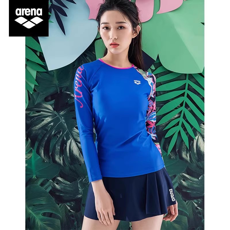arena长袖上衣防晒冲浪游泳衣