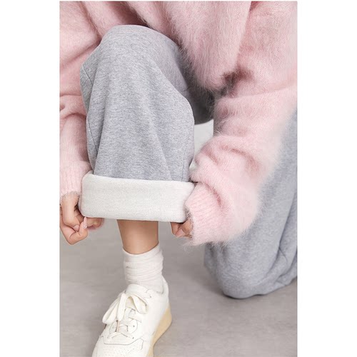 CR遮肉显瘦香蕉裤宽松休闲裤灰色