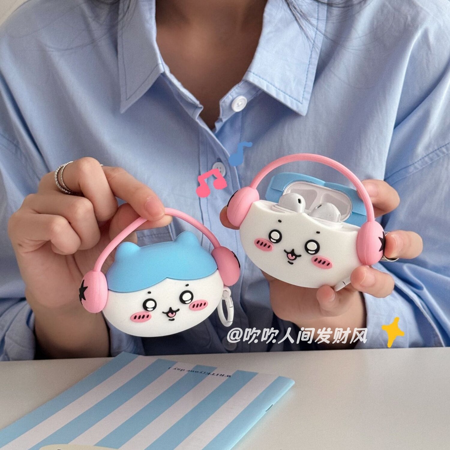 创意吉伊卡哇小八AirPods4代硅胶可爱耳机套适用AirPodsPro2/3保护套AirPods保护壳AirPodsP