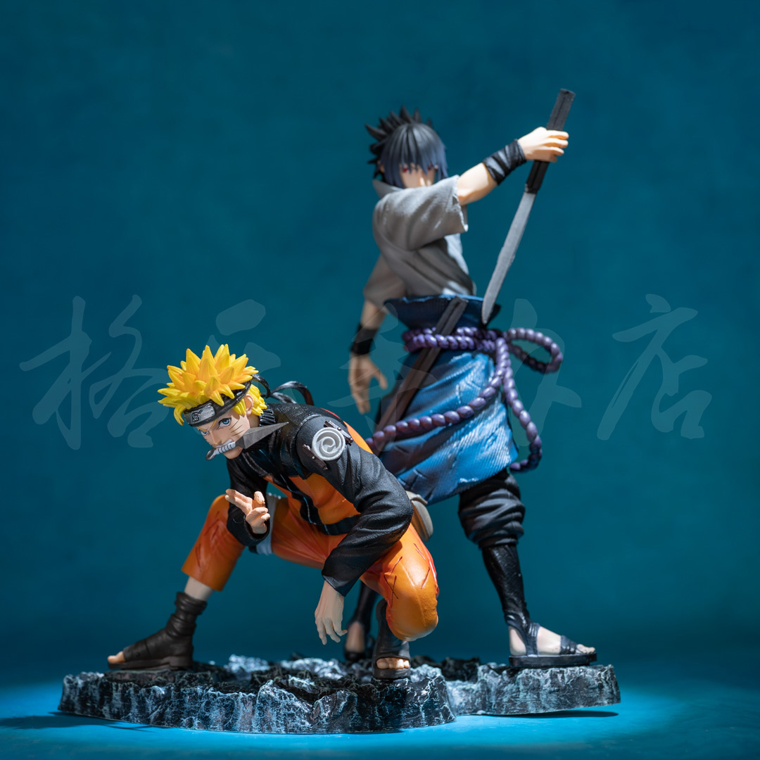 火影忍者 鸣人佐助手办摆件礼物