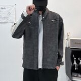 MA659-P78美式复古磨砂皮衣外套高级感pu皮骑行服潮牌痞帅皮夹克，男装夹克，星座1611A