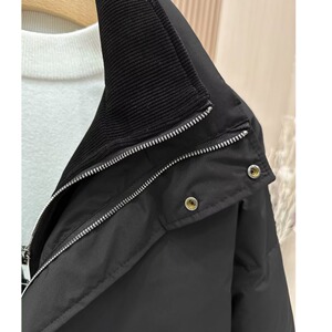 MA618-P90纯色假两件短款棉衣冬季痞帅宽松加厚保暖立领棉服图片