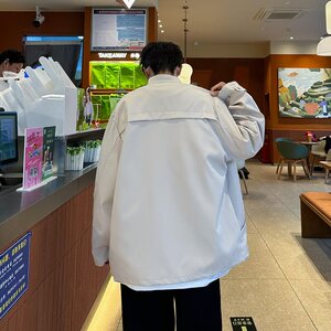 MA670-P60美式复古立领飞行员夹克vibe风宽松结构痞帅机车外套图片