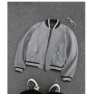 MA712-P75毛呢夹克秋冬季潮牌高级感短款棉衣外套宽松复古棒球服图片
