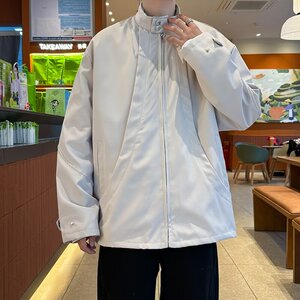 MA670-P60美式复古立领飞行员夹克vibe风宽松结构痞帅机车外套图片