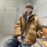 MA711-P88潮牌假两件棉服冬季潮流痞帅工装棉衣新款男士冬装外套，男装棉衣，星座1611A