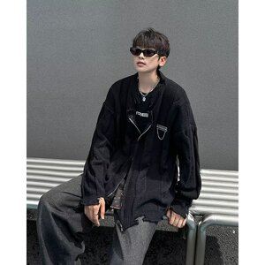MA562-P52复古流苏破洞针织开衫毛衣美式小众宽松针织衫上衣图片
