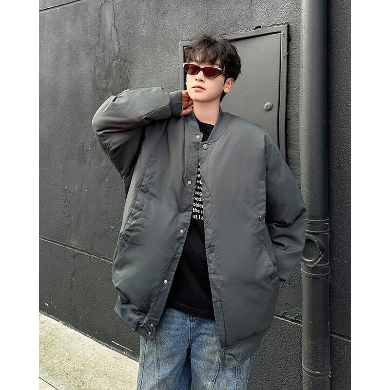MA749-P87潮牌宽松棉服日系复古棒球服棉衣情侣休闲飞行服外套冬,男装棉衣,星座1611A