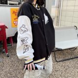 MA551-P53毛呢拼接皮夹克毛巾绣棒球服外套，男装夹克，星座1611A
