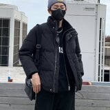 MA618-P90纯色假两件短款棉衣冬季痞帅宽松加厚保暖立领棉服，男装棉衣，星座1611A
