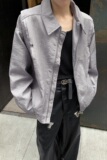 MA497-P63潮美式复古铆钉褶皱夹克休闲潮牌情侣短款翻领外套，男装夹克，星座1611A
