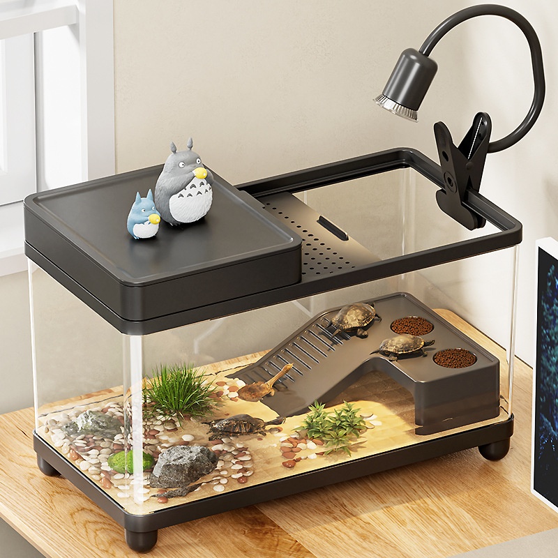 乌龟缸家用小型生态造景阳光房