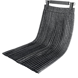 百褶裙 意大利进口金银丝针织半身裙女中长款 星耀 230071 闲提