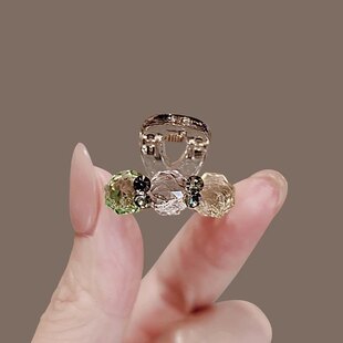 彩色时尚迷你小号公主头对夹后脑勺半扎发抓夹侧边夹刘海发夹发卡