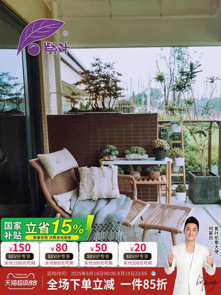 紫叶藤椅单人阳台躺椅老年人休闲沙发椅靠背椅编织流行椅家用椅