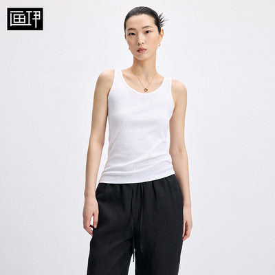 画伊2026春夏修身圆领基础款背心女显瘦外穿内搭工字吊带6CBX5005