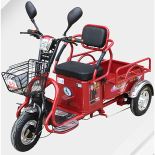 电动三轮车接送孩子残疾人老年老人家用新款小型货车电瓶车三轮车