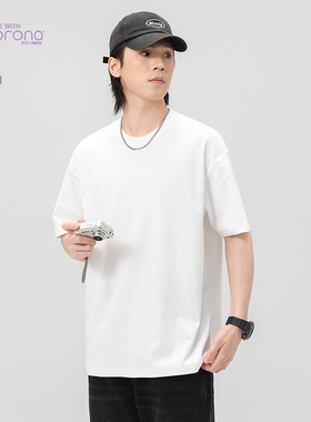 PKL 260g索罗娜短袖t恤男凉感宽松大码美式简约圆领百搭打底衫T恤