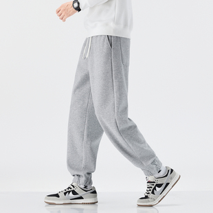 子简约哈伦裤 PKL 针织休闲运动裤 男束脚休闲长裤 春夏重磅320g卫裤