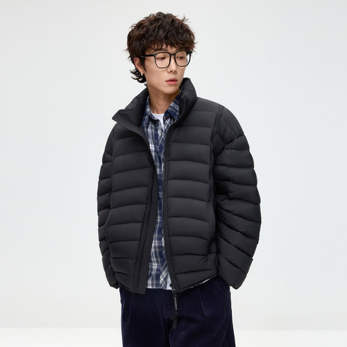 PKL 90绒羽绒服男冬季保暖外套短款美式复古潮牌工装户外加厚上衣